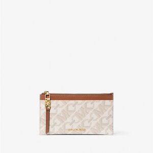 MICHAEL KORS Jet Set Signature Logo Card Case