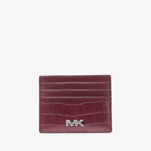 MICHAEL KORS Jet Set Pebbled Leather Card Case