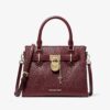 498302318_18509197855060124_7668190598531342927_n MICHAEL KORS Laila Crackled Leather Satchel with Card Case