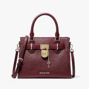 MICHAEL KORS Laila Crackled Leather Satchel with Card Case