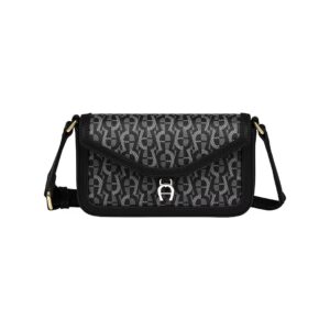 AIGNER Monogram Crossbody Bag